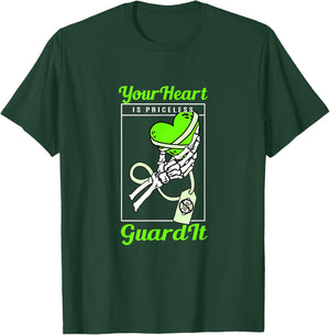 Green Color Priceless Heart Green Graphic T-Shirt - T-Shirt | Forest