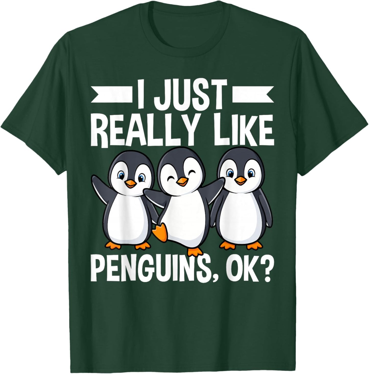 Funny Penguin Shirt Men Wildlife Polar Animal Penguin Lover T-Shirt - T-Shirt | Forest