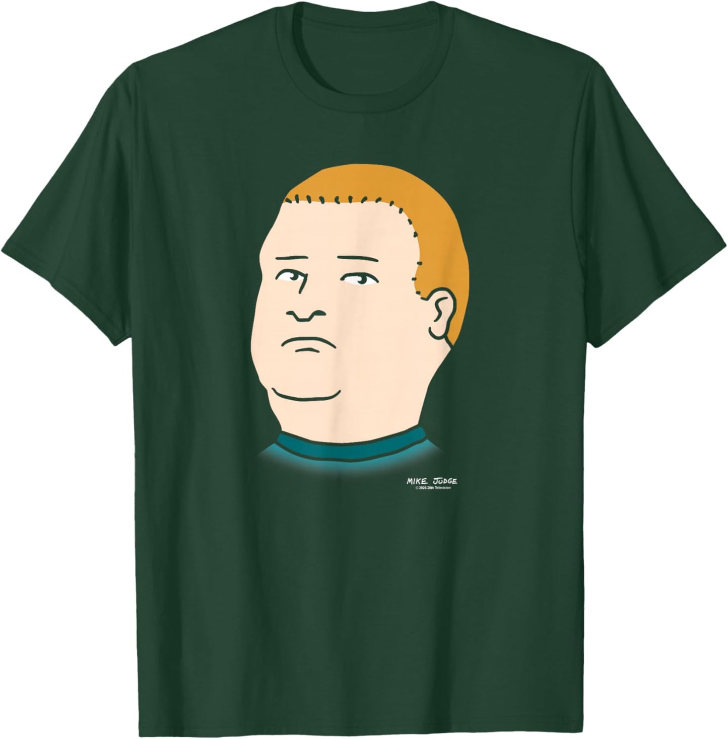 King of The Hill Bobby Hill Oversized Portrait Retro Cartoon T-Shirt - T-Shirt | Forest
