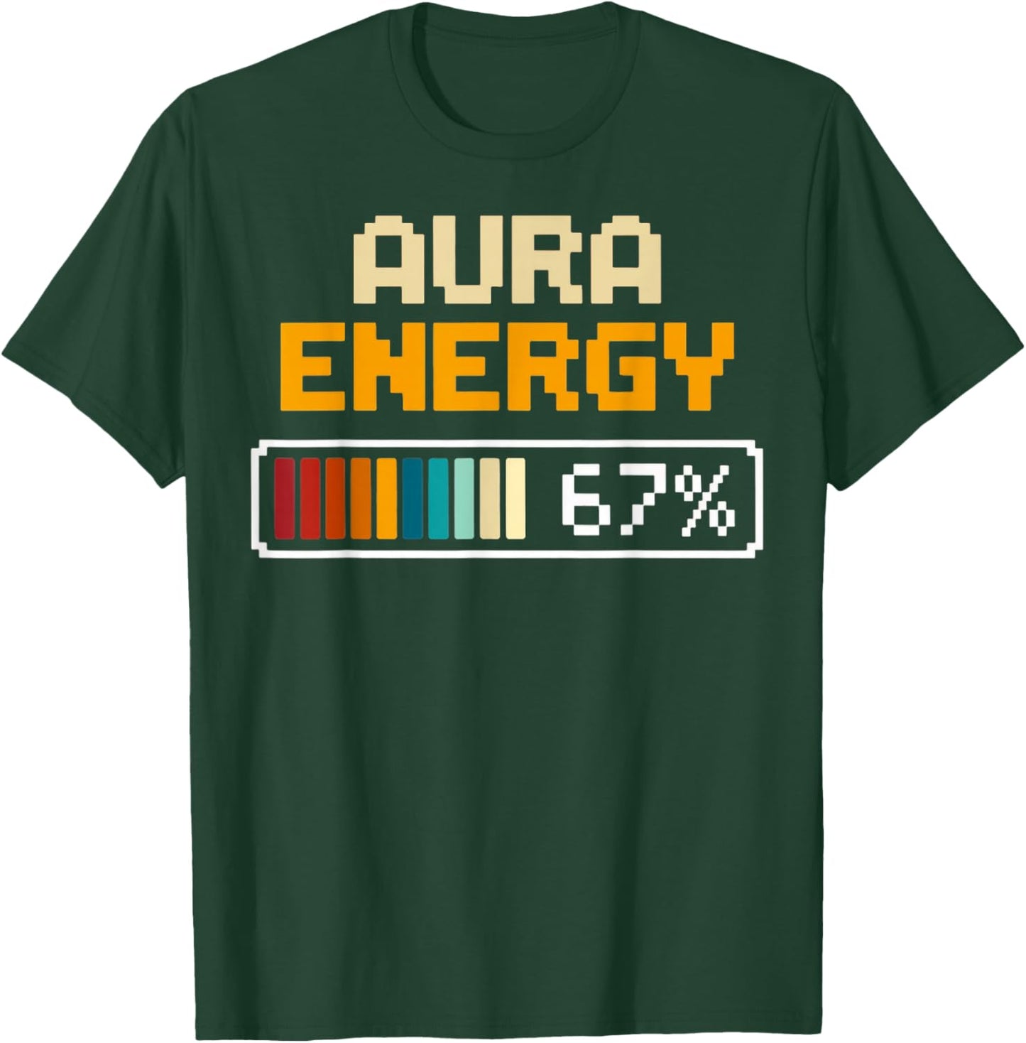 Aura Energy 67 Number 67th Sports Player Ice Cream Drip T-Shirt - T-Shirt | Forest