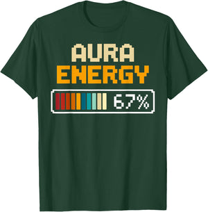 Aura Energy 67 Number 67th Sports Player Ice Cream Drip T-Shirt - T-Shirt | Forest