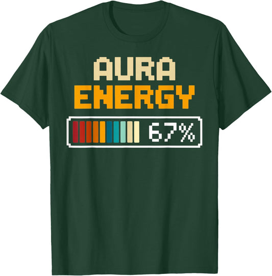 Aura Energy 67 Number 67th Sports Player Ice Cream Drip T-Shirt - T-Shirt | Forest