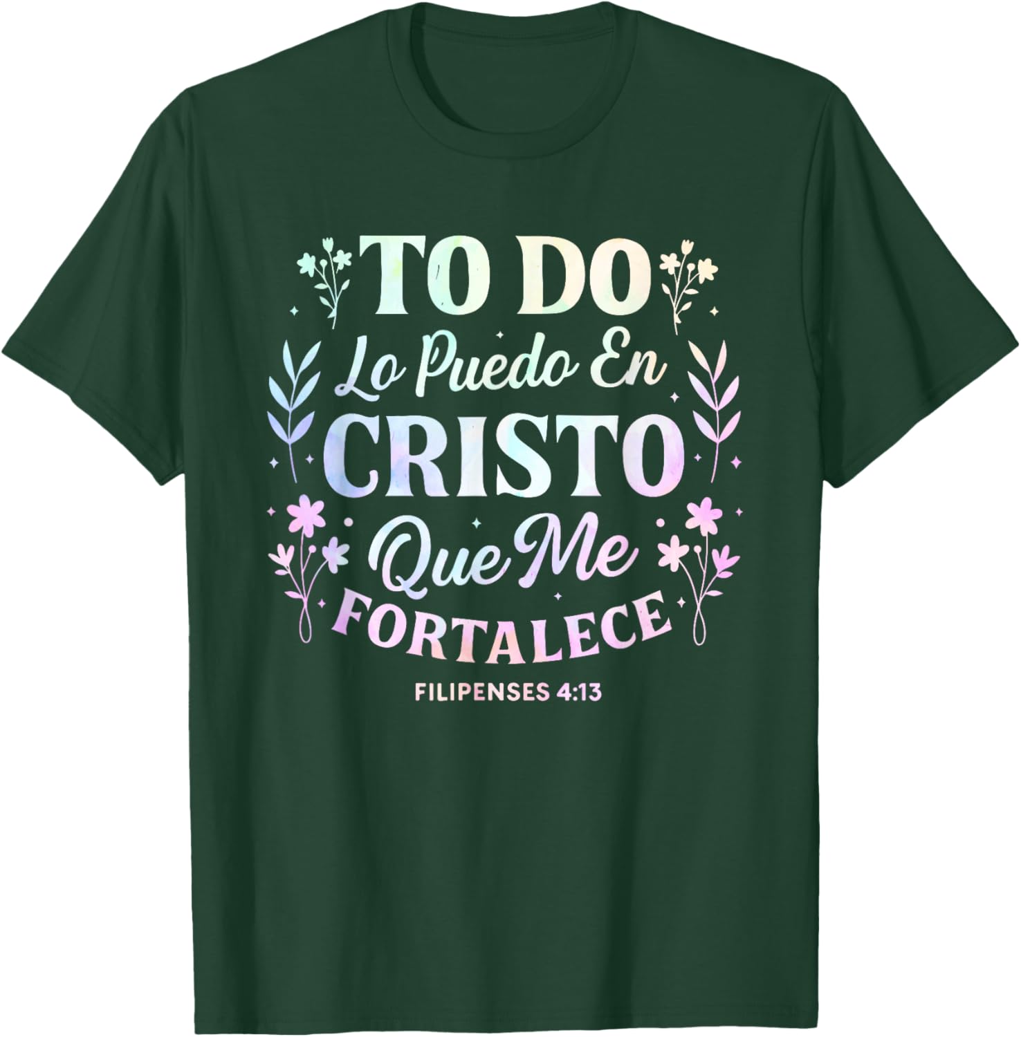 Christian Bible Verse Religious Spanish Women Wife Mom Her T-Shirt - T-Shirt | Forest
