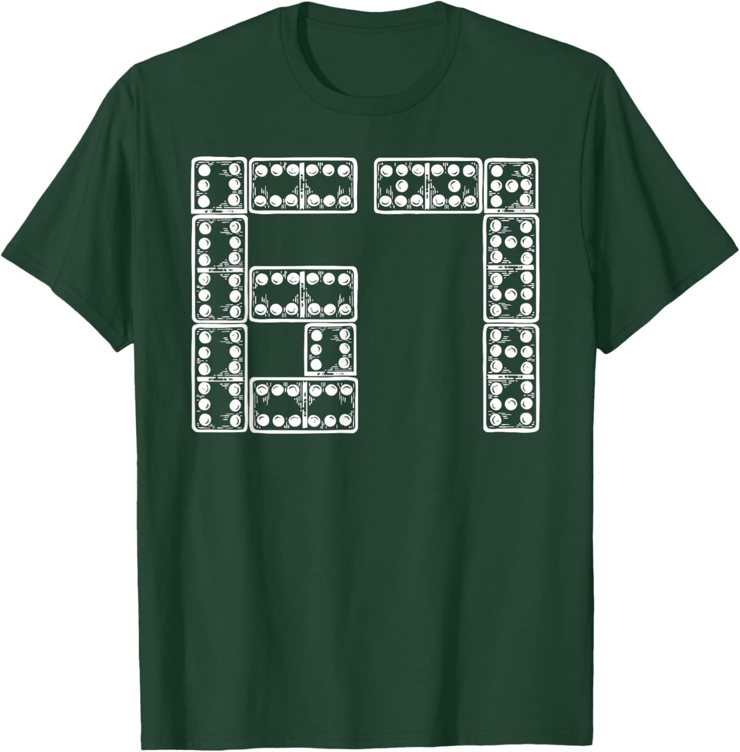 67 Meme Dice Funny Six Seven Domino Kids Boys Teens Men T-Shirt - T-Shirt | Forest
