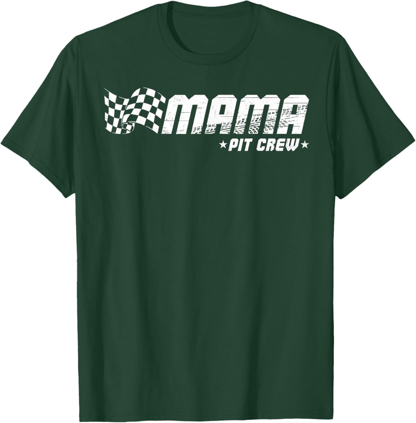 Mama Pit Crew Race Car Birthday Family Matching Pit Crew T-Shirt - T-Shirt | Forest