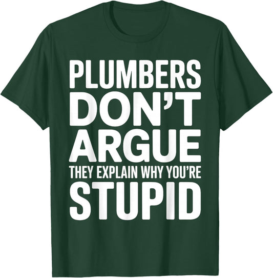 Best Plumber Art Women Plumbing Pipefitter Plumber T-Shirt - T-Shirt | Forest