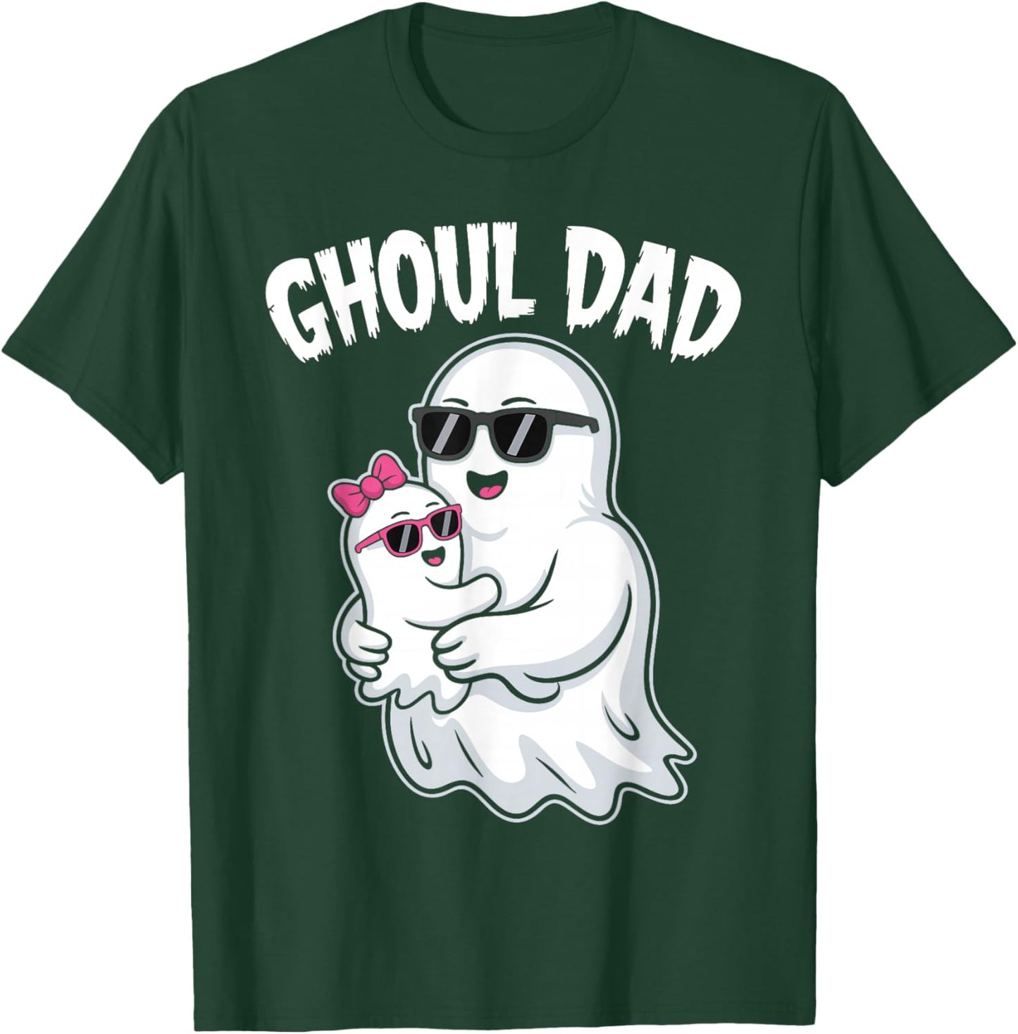 Ghoul Dad Shirt Men Daddy Spooky Halloween Ghost Costume T-Shirt - T-Shirt | Forest