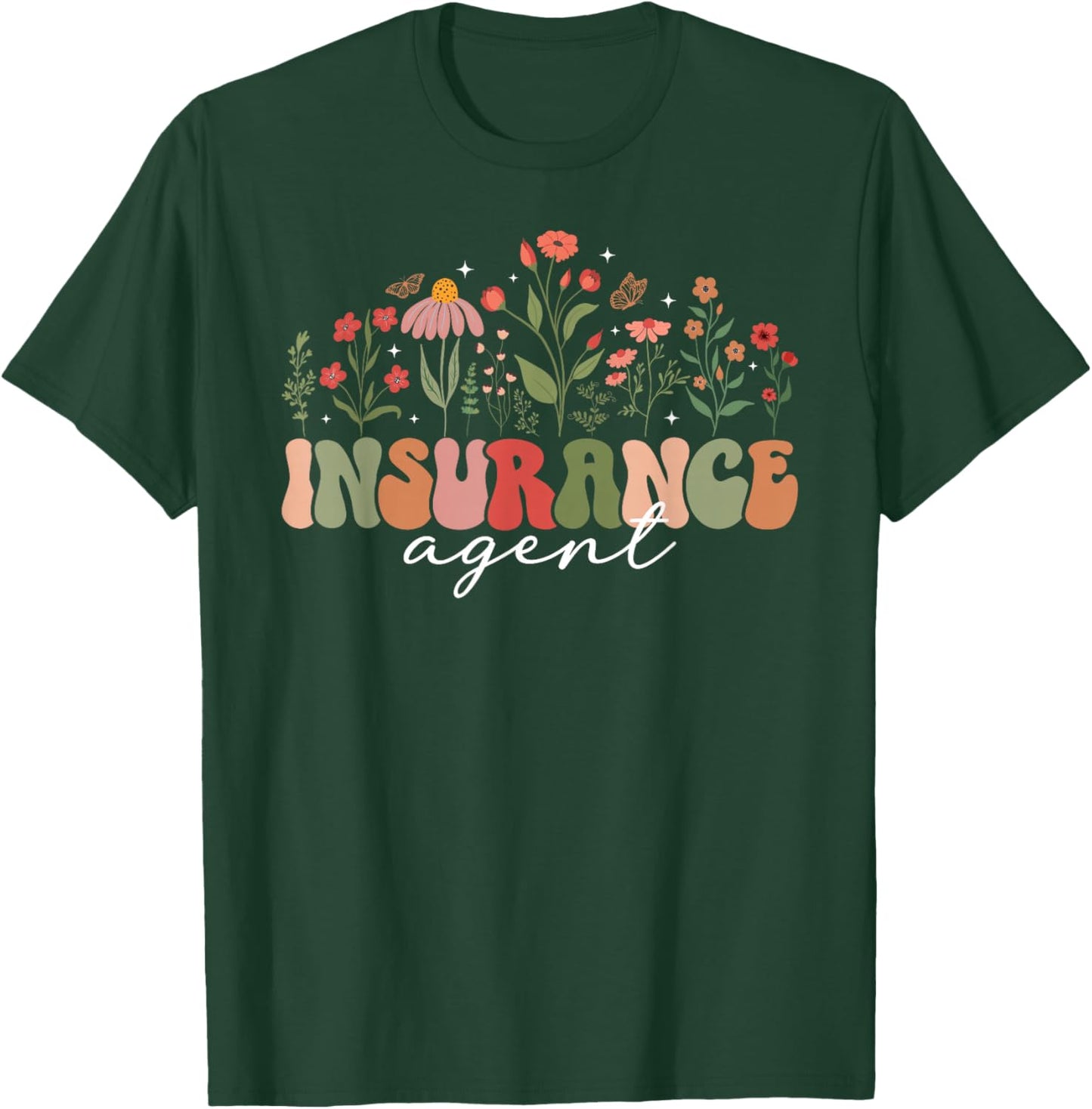 Groovy Insurance Agent Insurance Agency Worker T-Shirt - T-Shirt | Forest