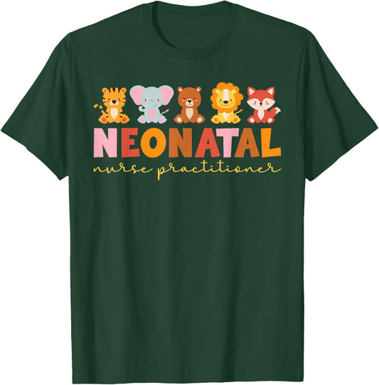 Neonatal Nurse Practitioner Neonatal NP Boho NICU NNP T-Shirt - T-Shirt | Forest