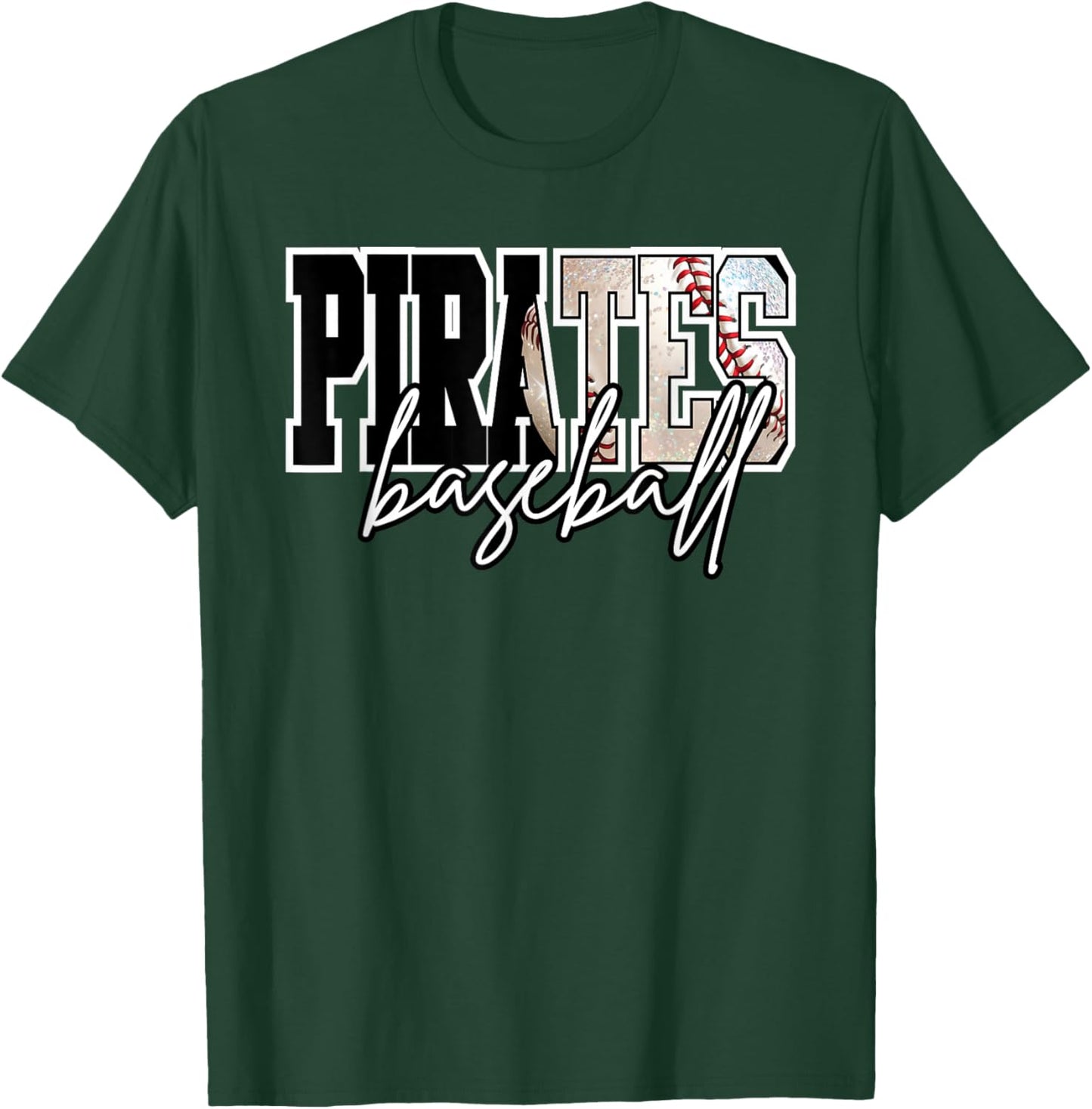 Pirates Baseball Mom Game Day School Spirit Pirate Pride T-Shirt - T-Shirt | Forest