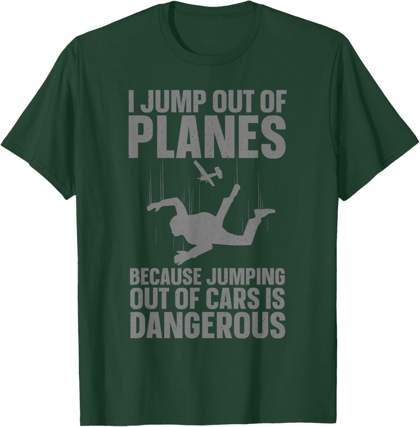 Funny Skydiving Design Women Skydive Lover Skydivers T-Shirt - T-Shirt | Forest