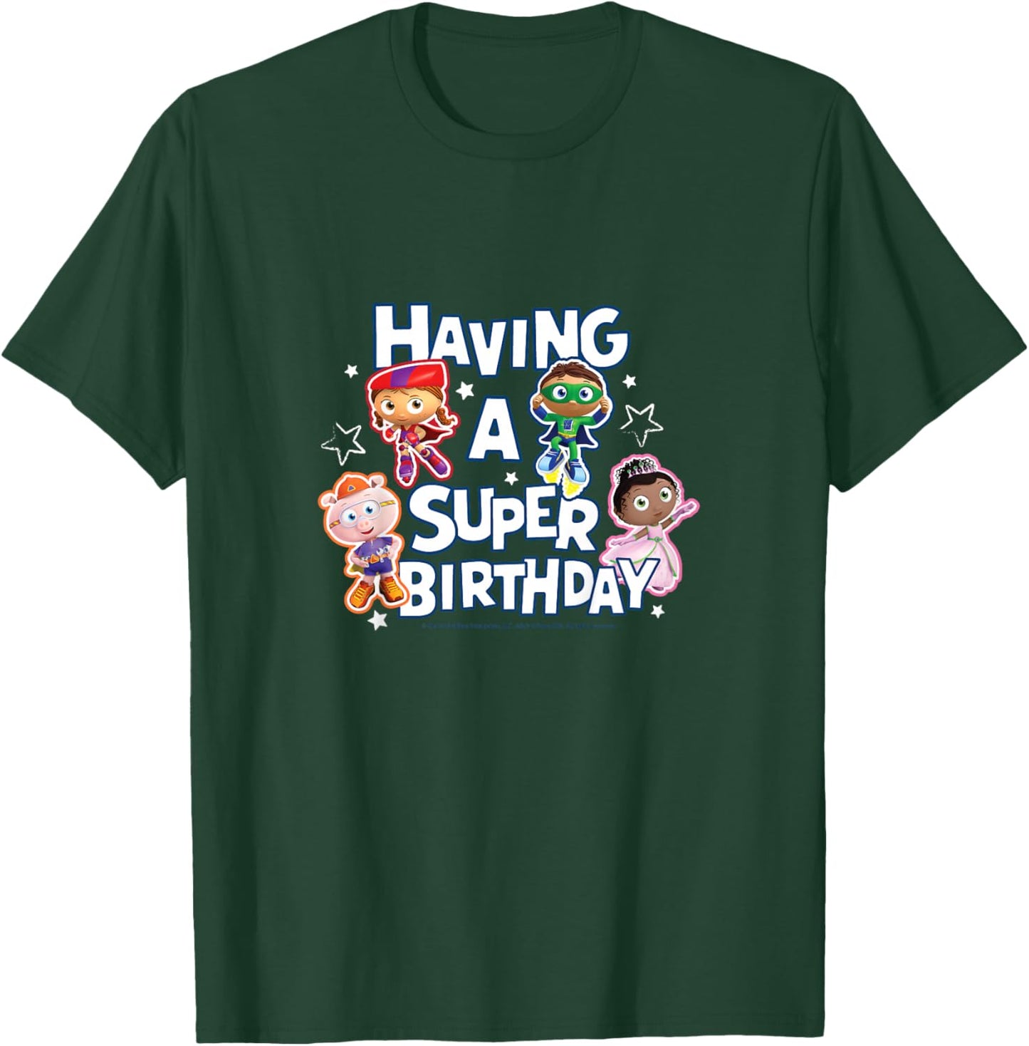 Kids Super Why - Having a Super Birthday T-Shirt - T-Shirt | Forest