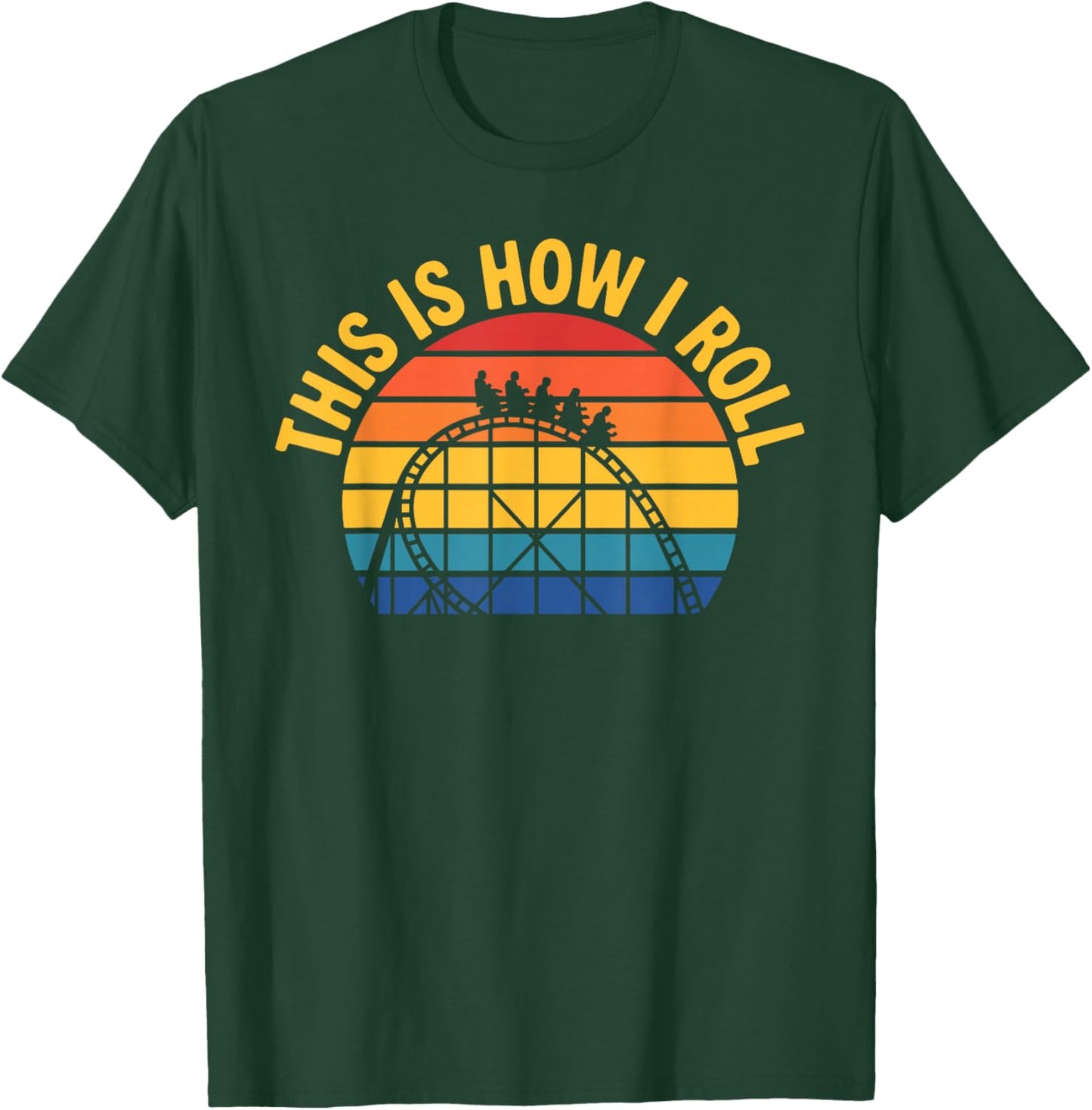 Funny Roller Coaster Art Women Roller Coaster Lover T-Shirt - T-Shirt | Forest