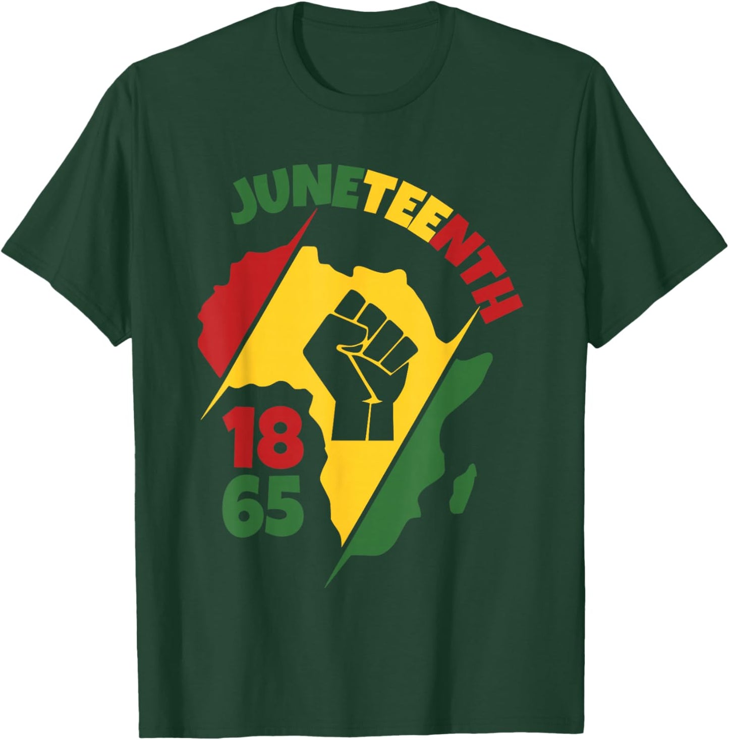 Juneteenth 1865 Black History Freedom African Women T-Shirt - T-Shirt | Forest