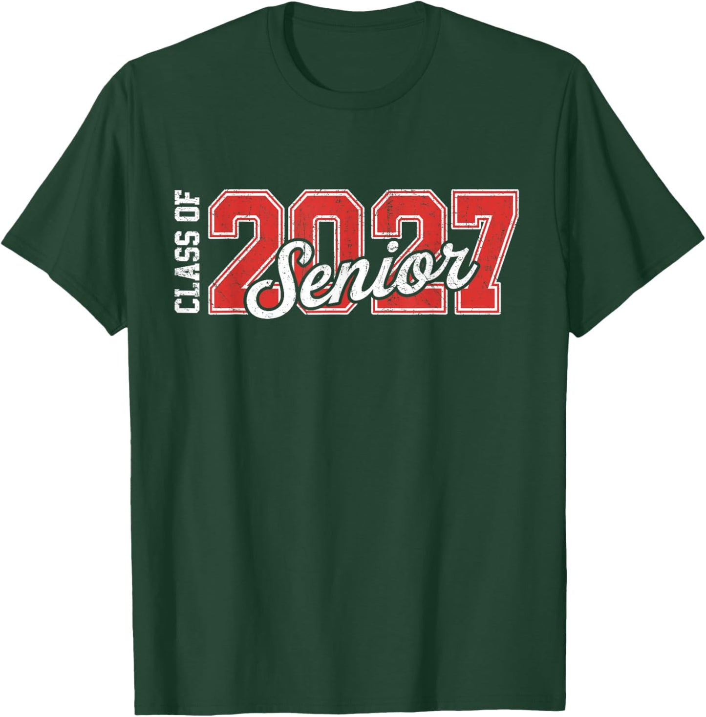 Senior 2027 Graduation Vintage Class of 2027 Grad Men Women T-Shirt - T-Shirt | Forest