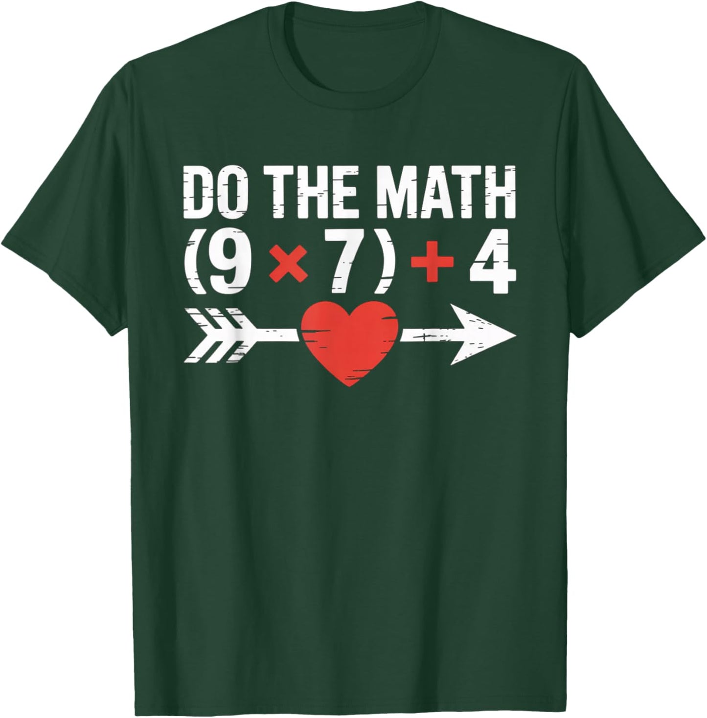 Do The Math 67 Valentine’s Day Six Seven Hearts 6-7 Meme T-Shirt - T-Shirt | Forest