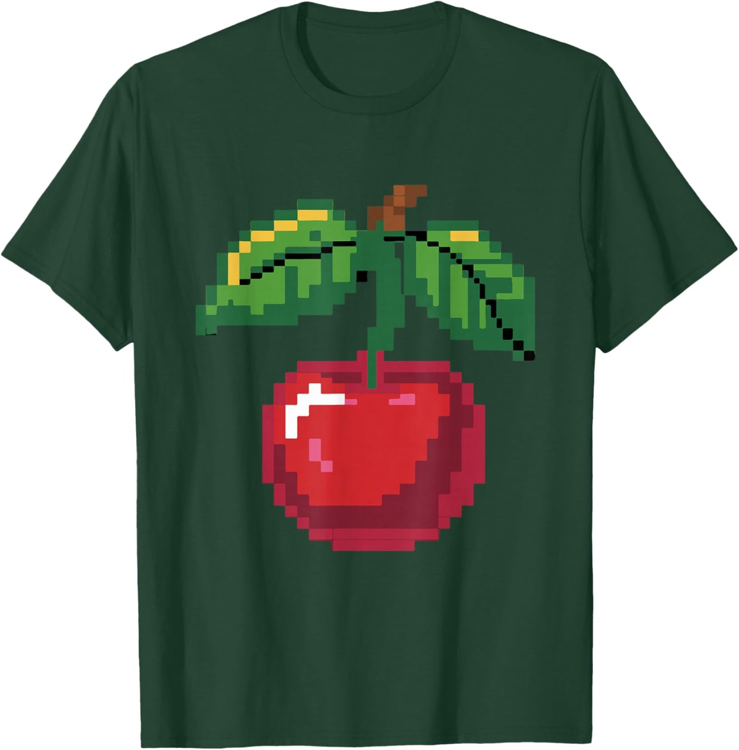 Pixel Cherries 80s Video Game Halloween Costume Easy Group T-Shirt - T-Shirt | Forest