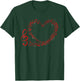 Musical Note Heart Music Teacher Valentines Day Musician T-Shirt - T-Shirt | Forest