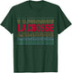 Lacrosse Funny Layered Text Team Player Coach Youth T-Shirt - T-Shirt | Forest