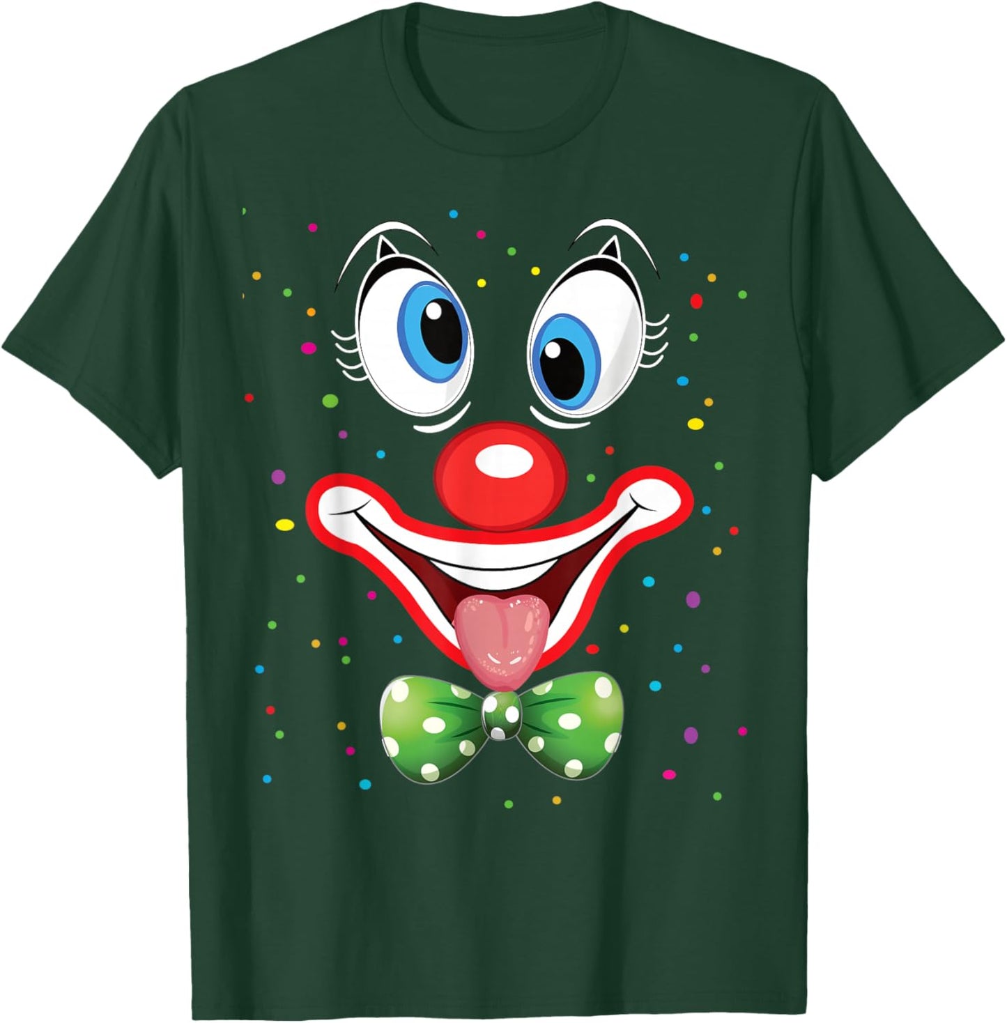 Carnival Clown Face Circus Costume Kids Men Women Carnivals T-Shirt - T-Shirt | Forest