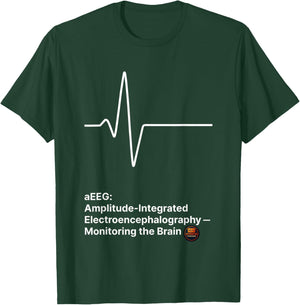 aEEG Amplitude Integrated Brain Monitoring T-Shirt - T-Shirt | Forest