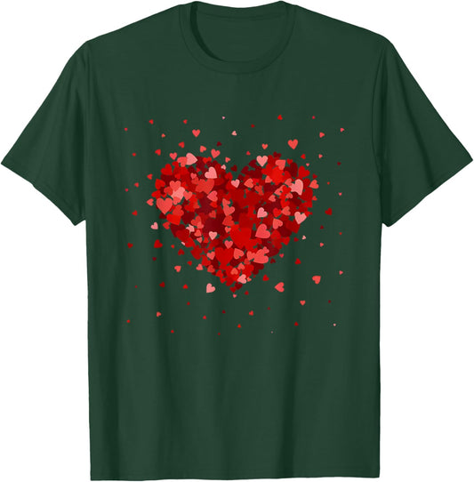 Valentine Heart Shirt Couple Matching Women T-Shirt - T-Shirt | Forest