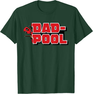 Marvel Deadpool Dad-Pool Logo Funny Dad T-Shirt - T-Shirt | Forest