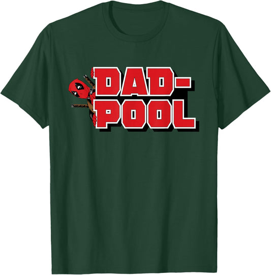 Marvel Deadpool Dad-Pool Logo Funny Dad T-Shirt - T-Shirt | Forest