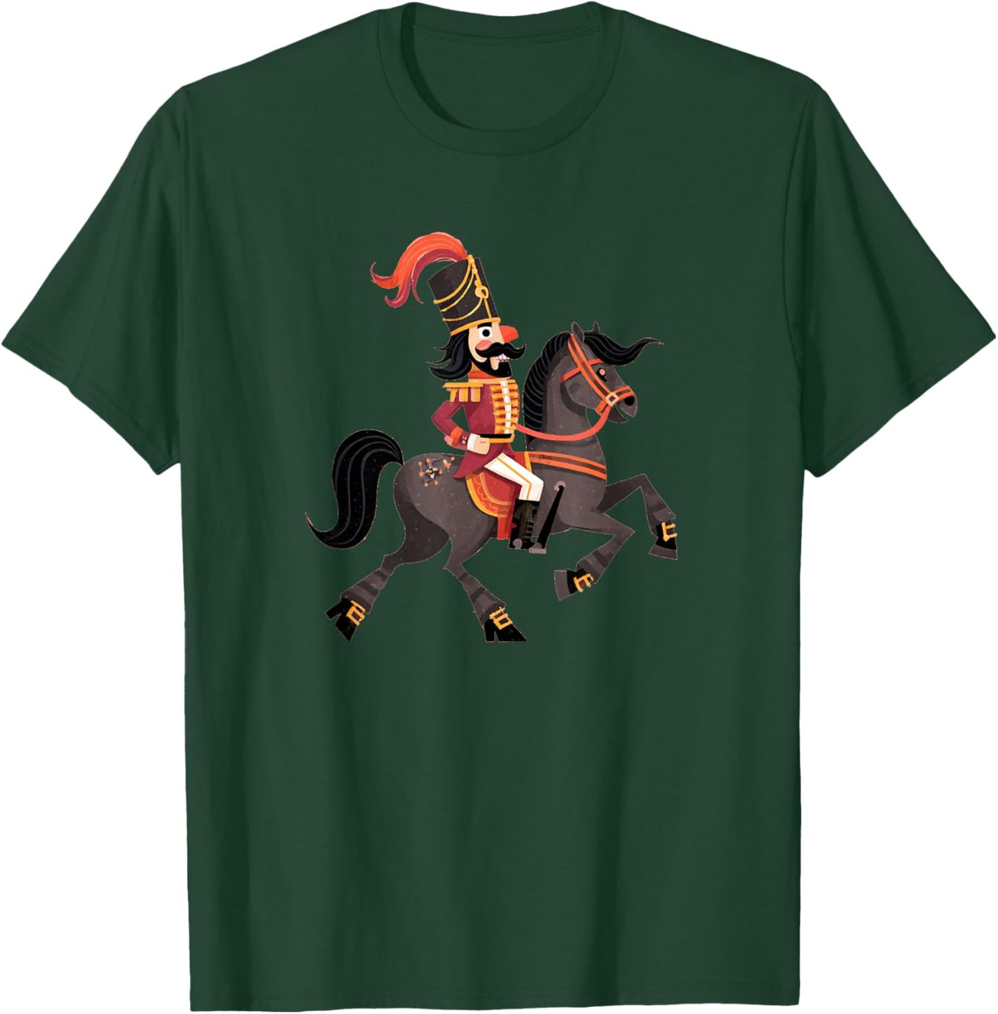 Cool Cowboy Nutcracker with Rodeo Horse T-Shirt - T-Shirt | Forest