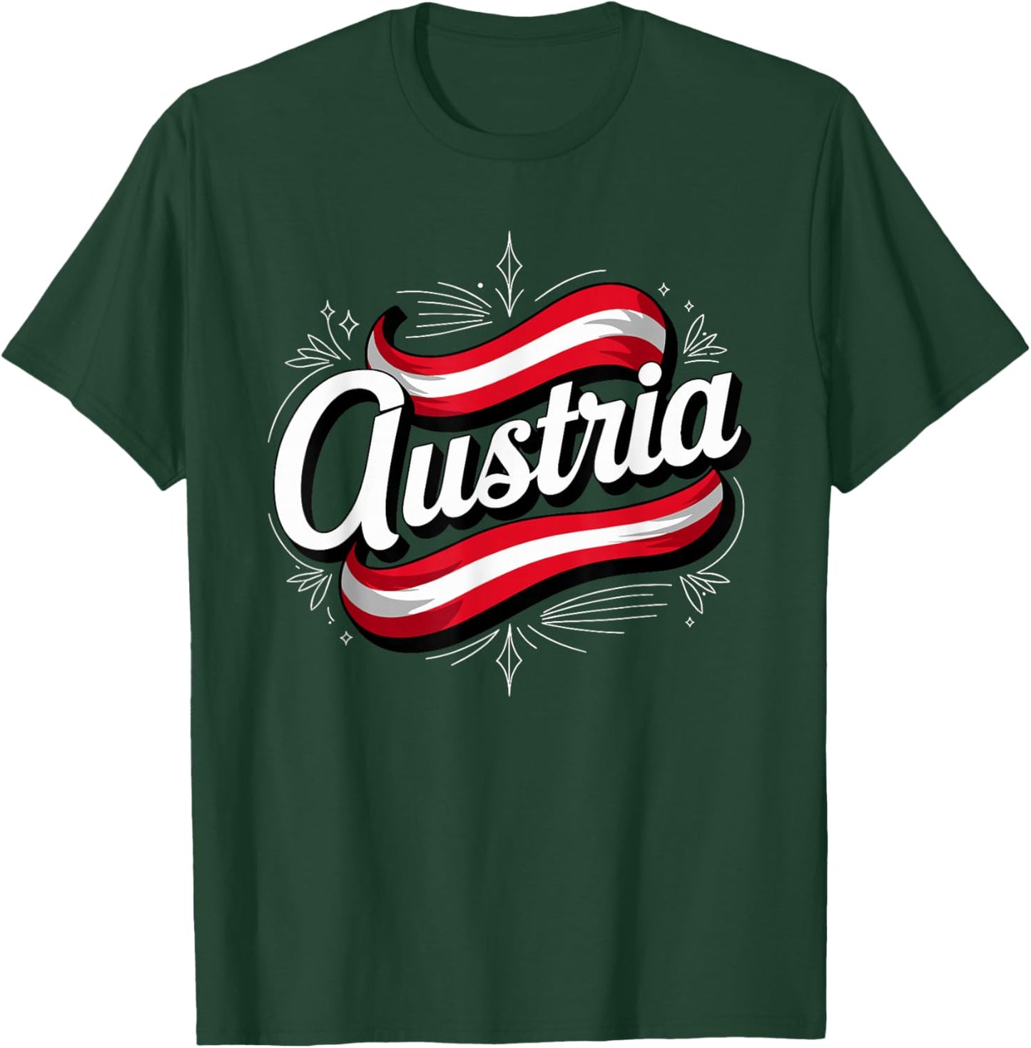 Austria Flag Austria Pride Alpine Heritage Spirit T-Shirt - T-Shirt | Forest