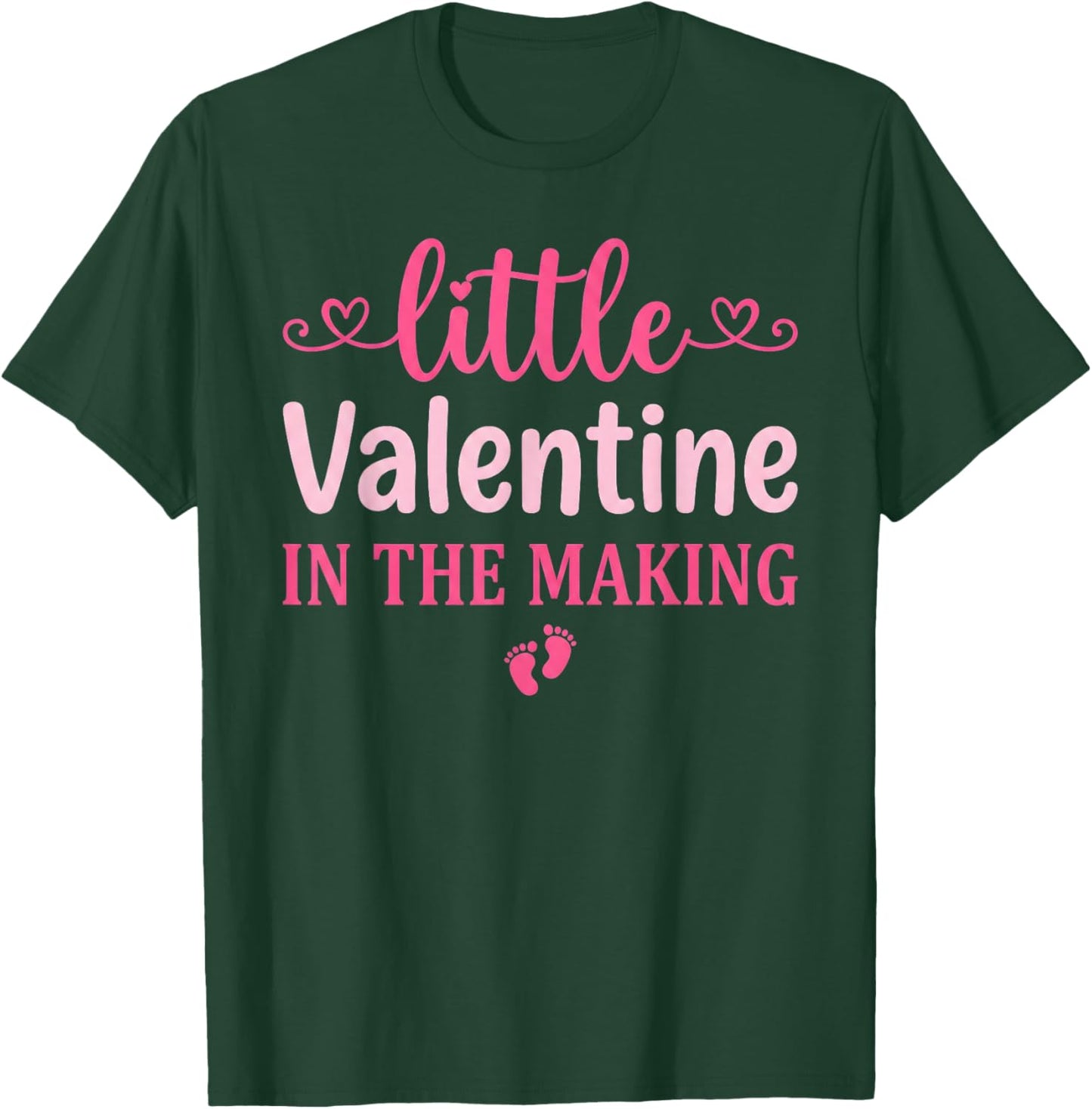 Little Valentine in The Making Valentine's Day Pregnancy T-Shirt - T-Shirt | Forest