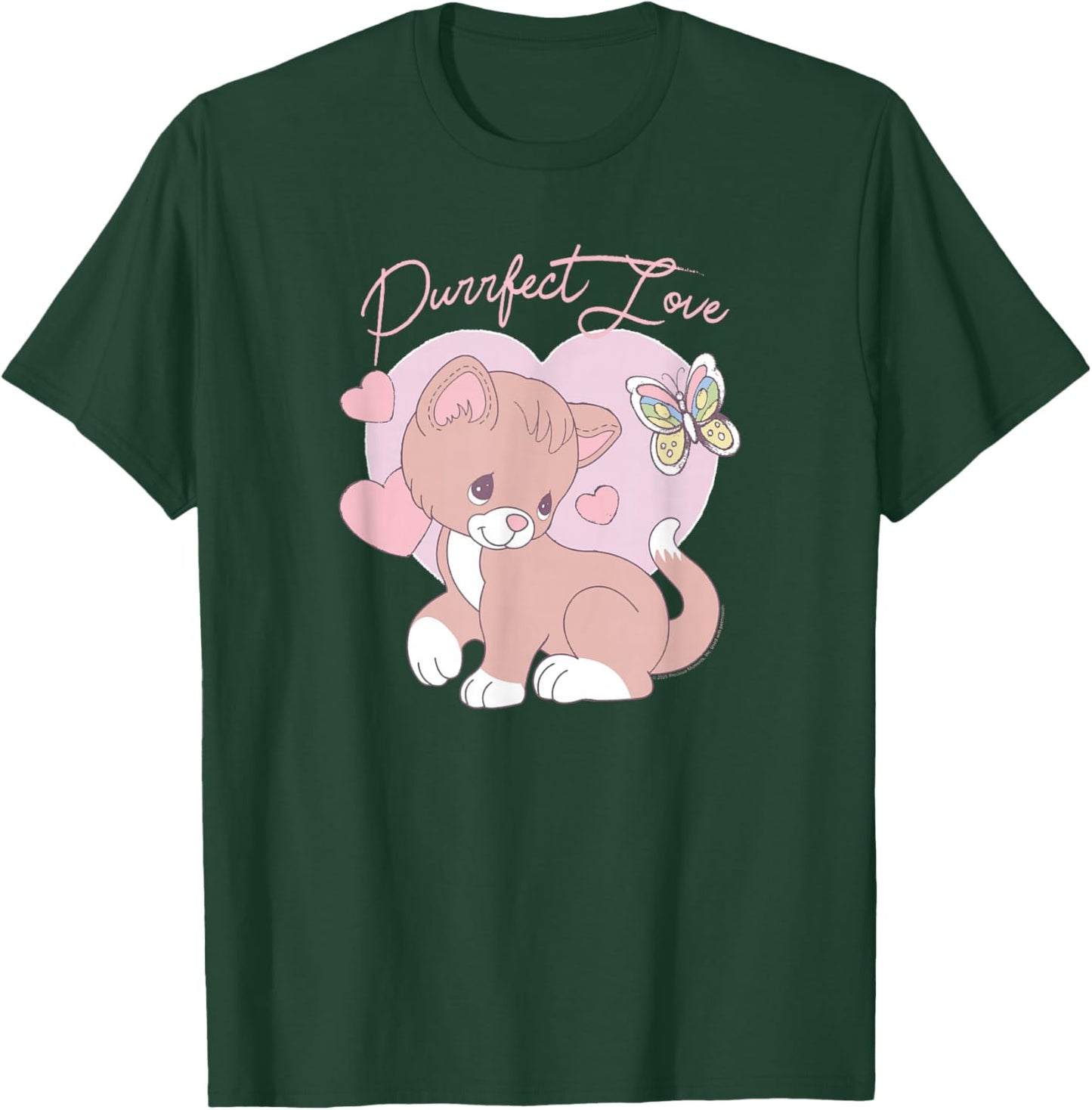 Precious Moments Purrfect Love Cat Sweet Cute Retro Kitty T-Shirt - T-Shirt | Forest