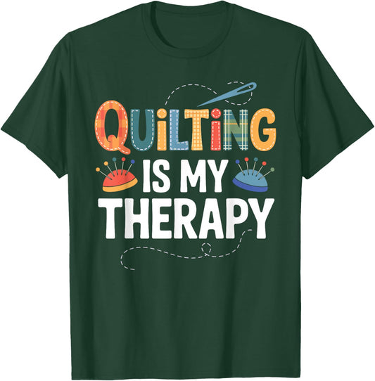 Cool Quilting Art Women Sewing Quilt Lover Quilter T-Shirt - T-Shirt | Forest