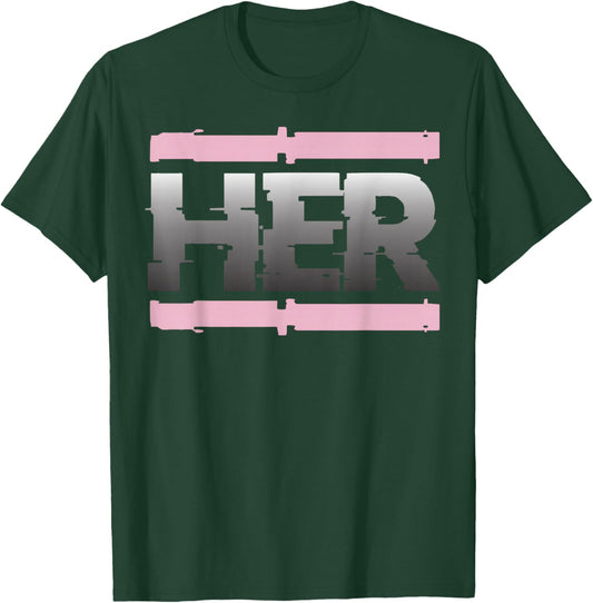 Pink Foam Black White Graphic Match T-Shirt - T-Shirt | Forest