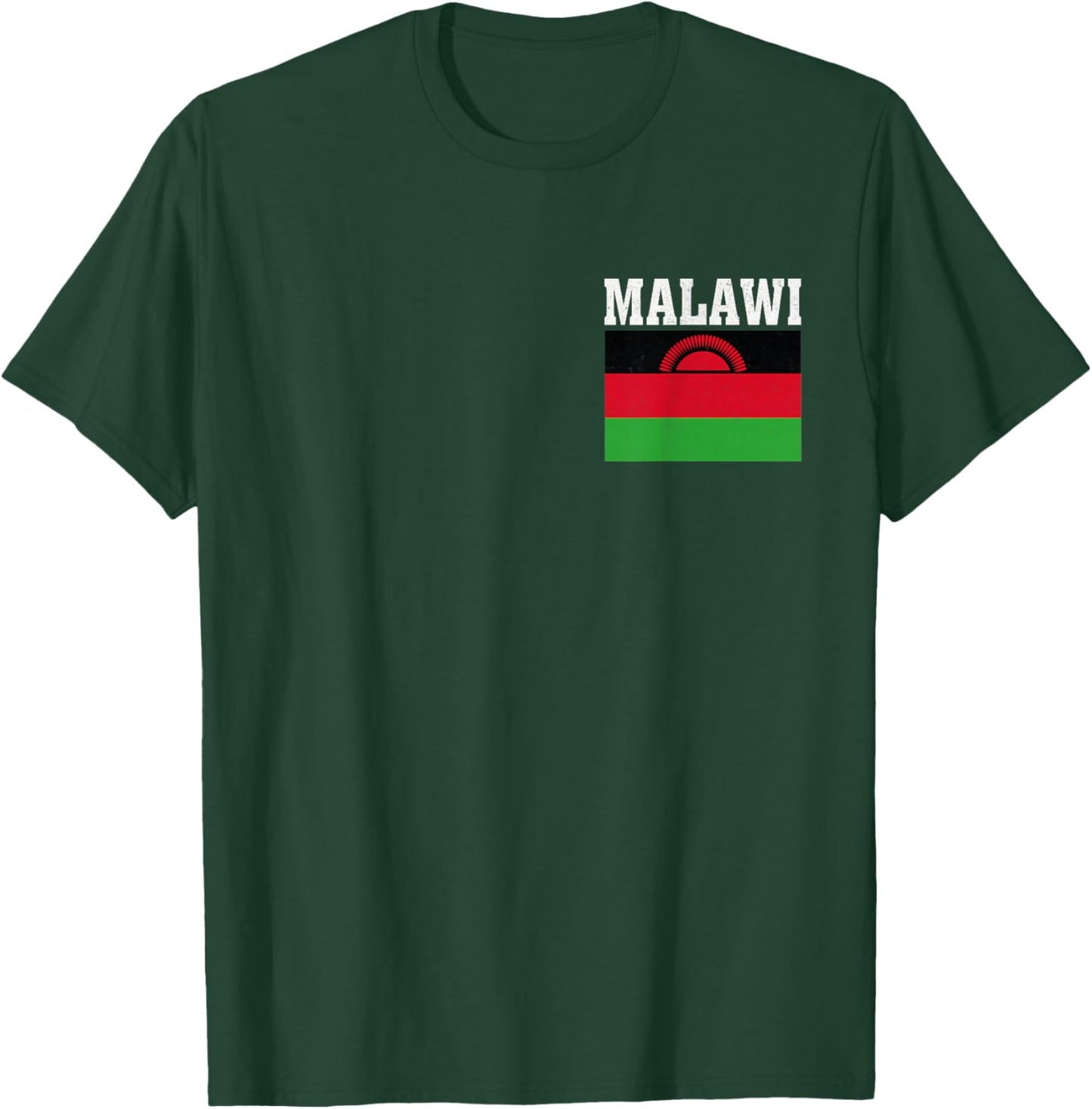 Malawi Flag Patriotic National Roots Souvenir T-Shirt - T-Shirt | Forest