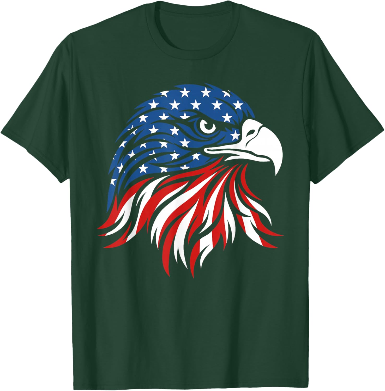 Bald Eagle 4th of July Independence Day Retro Eagle T-Shirt - T-Shirt | Forest