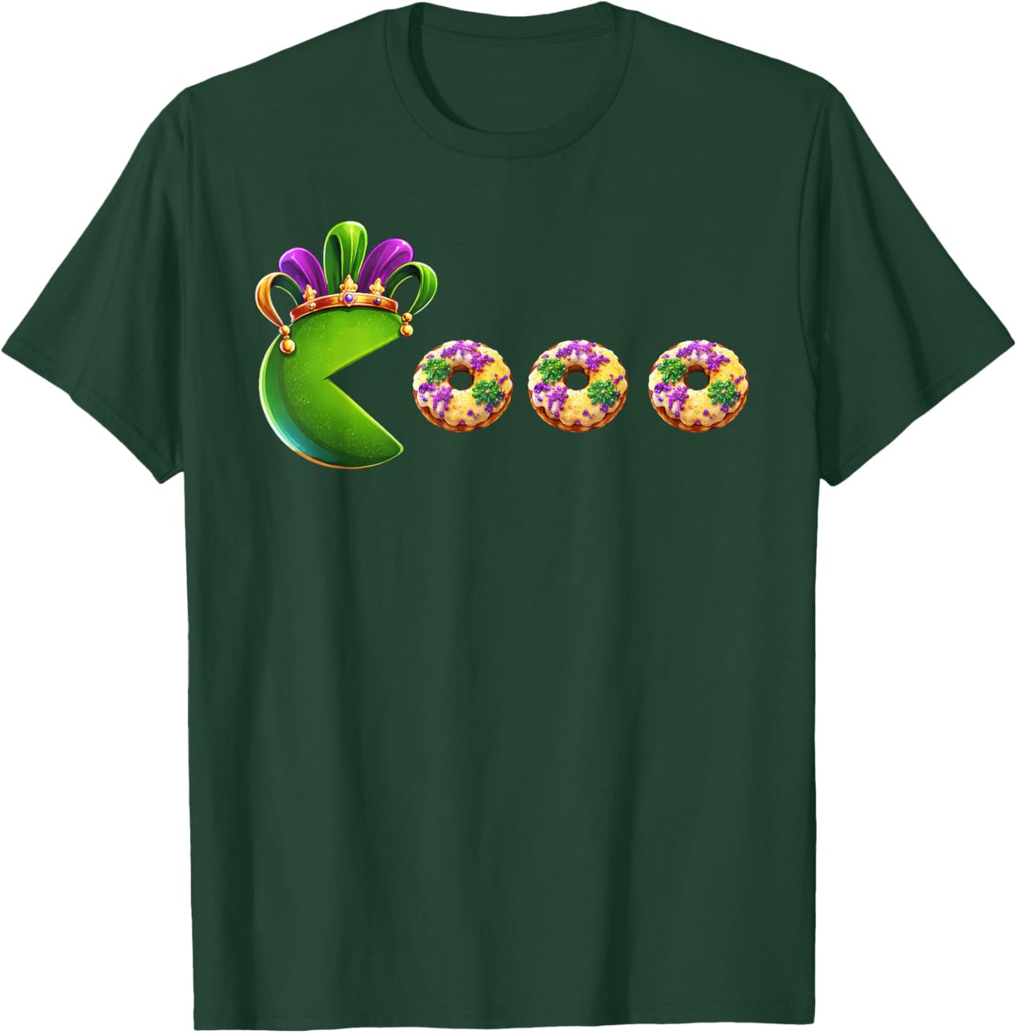 Gamer Mardi Gras Carnival Jester Beads Gaming Boys Teen T-Shirt - T-Shirt | Forest