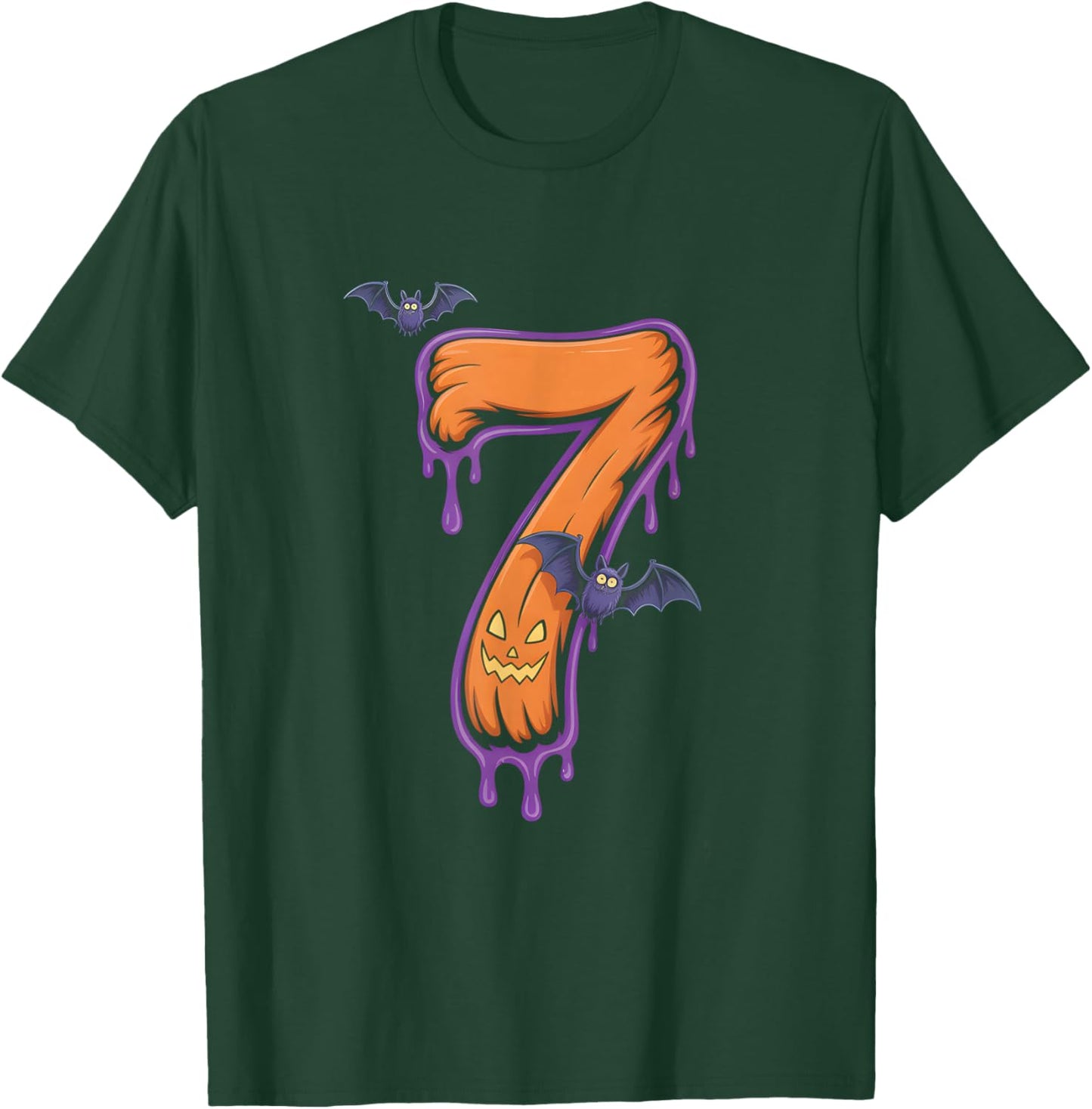 Fun Six Seven 6 7 Meme Design Couples Halloween T-Shirt - T-Shirt | Forest