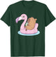 Cute Capybara Floating Flamingo Pool Summer Cartoon T-Shirt - T-Shirt | Forest