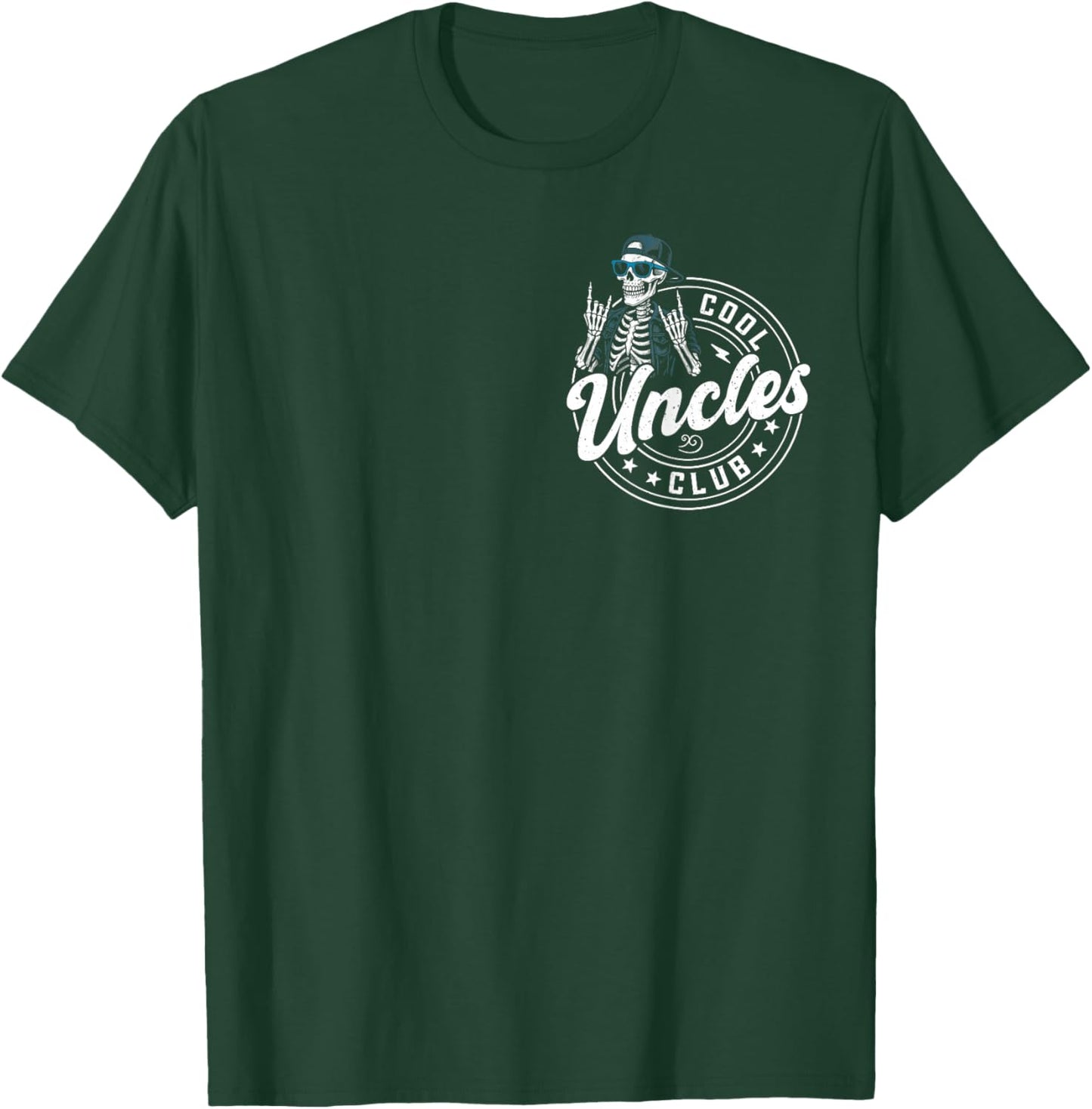Retro Cool Uncles Club Funny Skeleton New Uncle Men T-Shirt - T-Shirt | Forest
