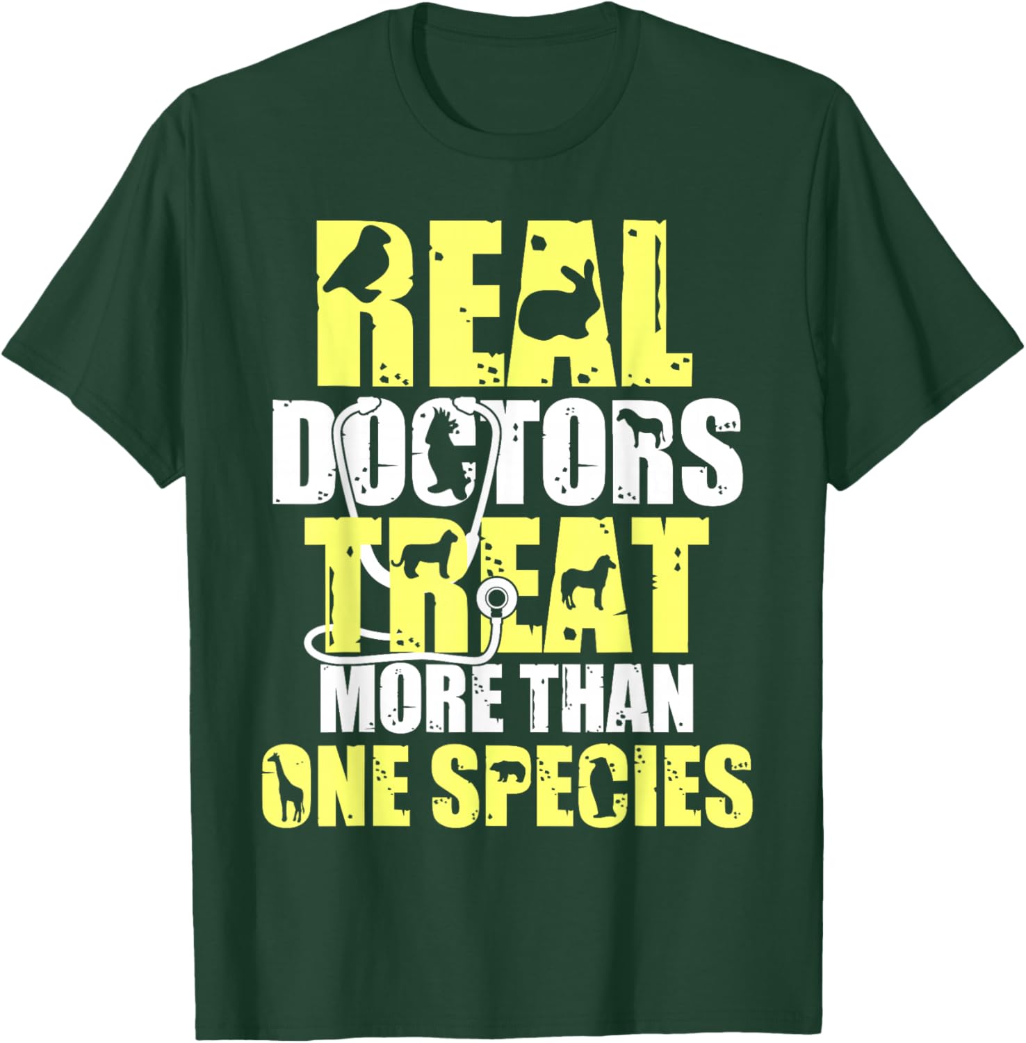 Funny Veterinarian Design Women Vet Tech Veterinary T-Shirt - T-Shirt | Forest