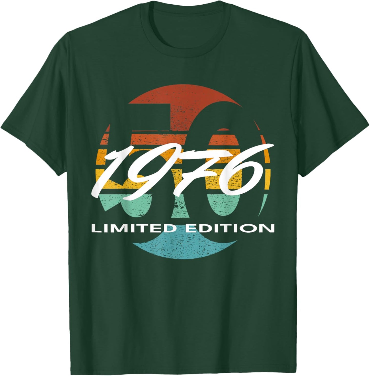50th Birthday Man Woman 50 Years 1976 Funny Gift T-Shirt - T-Shirt | Forest