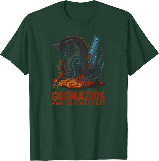 Monster Hunter Wilds Gogmazios Icon BP T-Shirt - T-Shirt | Forest