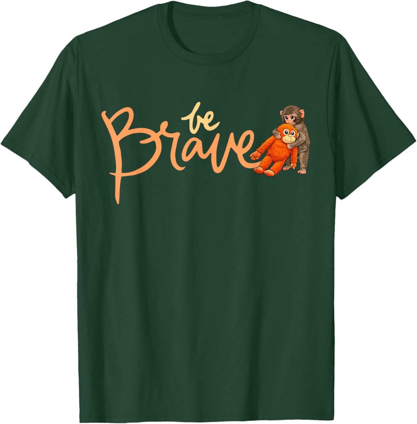 Punch Baby Monkey Cute Stuffed Animal Zoo Japan Inspiration T-Shirt - T-Shirt | Forest
