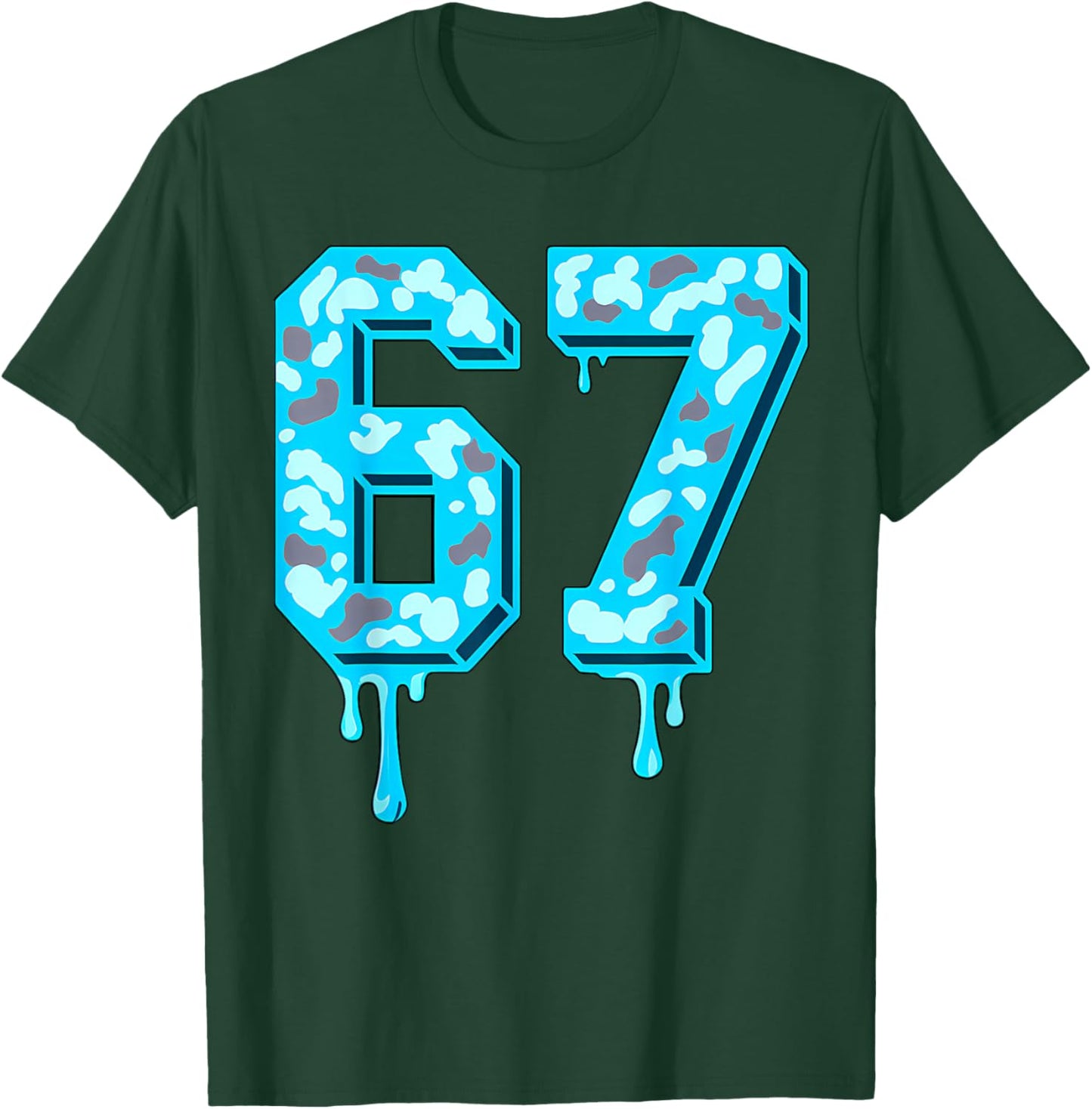 67 Drip Camo Gamma Blue Matching T-Shirt - T-Shirt | Forest
