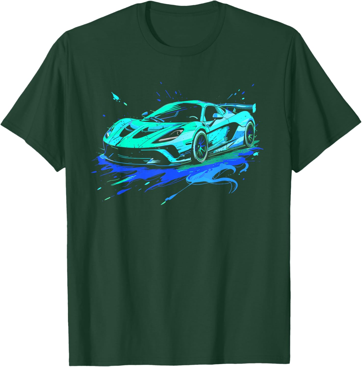 Sports Car Supercar T-Shirt - T-Shirt | Forest