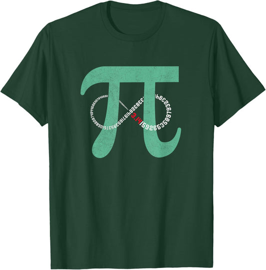 Pi Day Math Teacher Math Lover T-Shirt - T-Shirt | Forest