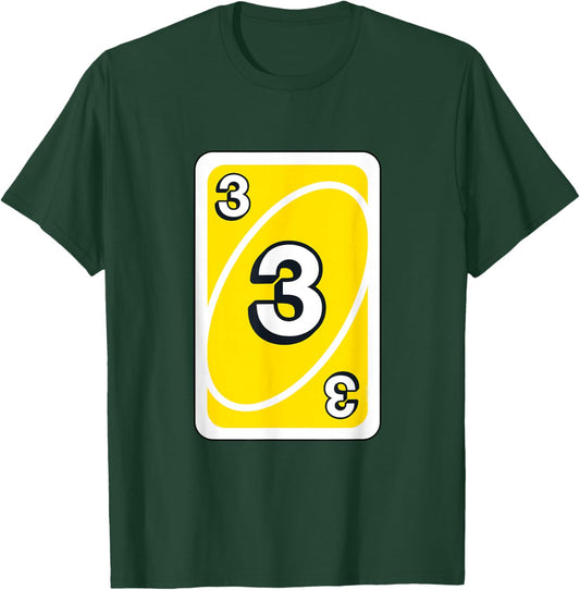 UNO Halloween Yellow 3" Card T-Shirt - T-Shirt | Forest