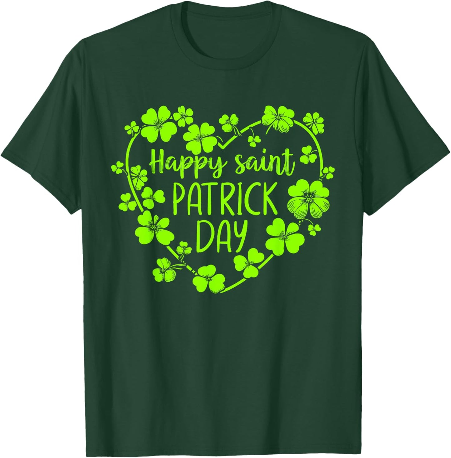 Happy St Patricks Day Lucky Shamrock Irish Party Men Women T-Shirt - T-Shirt | Forest