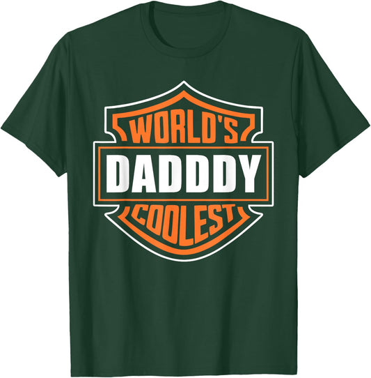 Retro World's Coolest Daddy Matching Family Reunion Outfit T-Shirt - T-Shirt | Forest